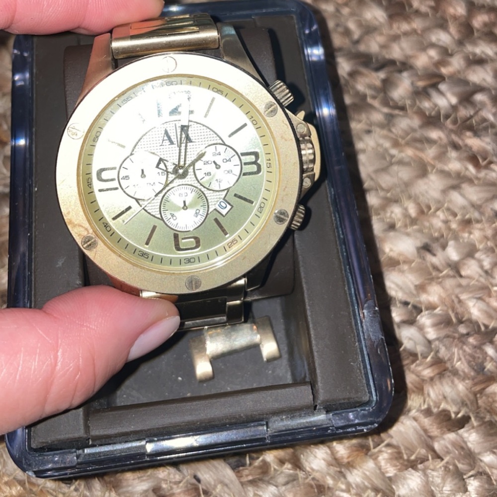 A|X Gold men’s watch